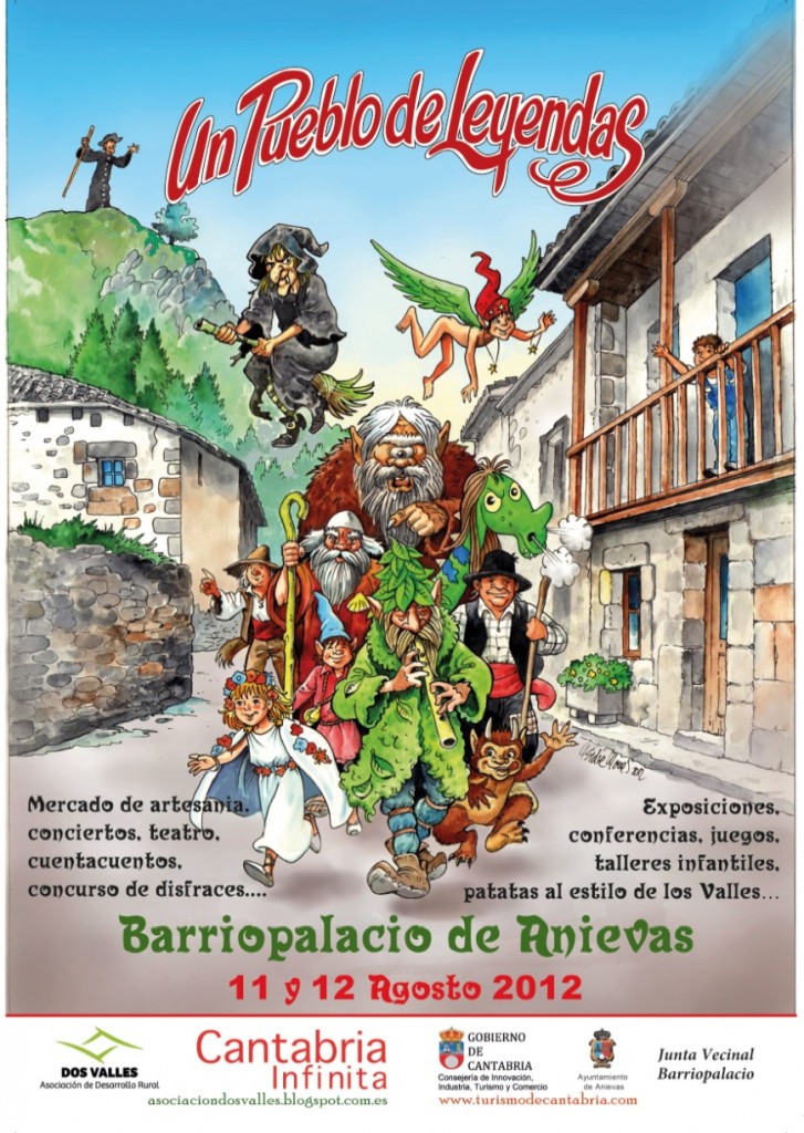 Fiesta en Barriopalacio de Anievas en Cantabria