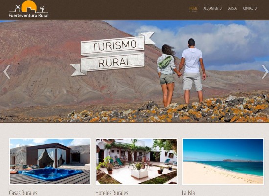 Página web de turismo rural en Fuerteventura