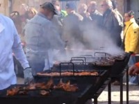 Fiesta de la matanza en Covarrubias en la provincia de Burgos